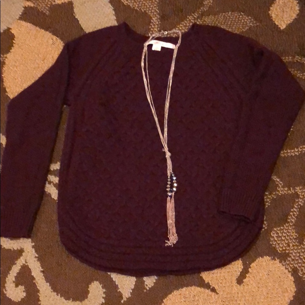 Nice and heavy cable knit sweater